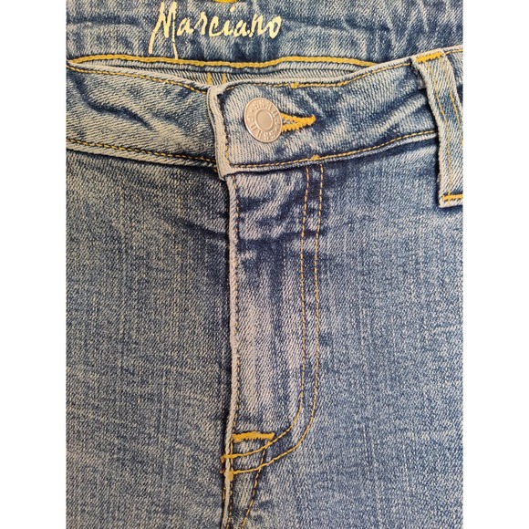 Marciano Vintage 90s Y2K Bootcut Distressed Detroyed Denim Jeans Size 32 - Picture 8 of 15